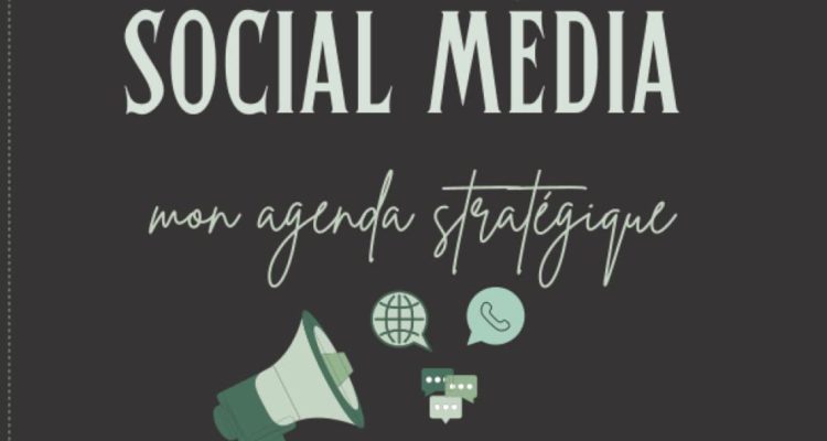 social média mon agenda stratégique: Planificateur de médias sociaux, consultant en marketing numérique, planificateur de médias sociaux 2022-2023, ... comptes, calendrier de publication majeur