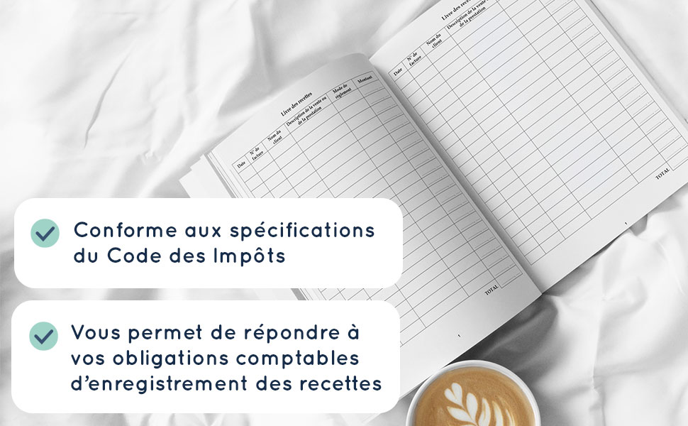 livre des recettes auto entrepreneur conforme au Code des impôts